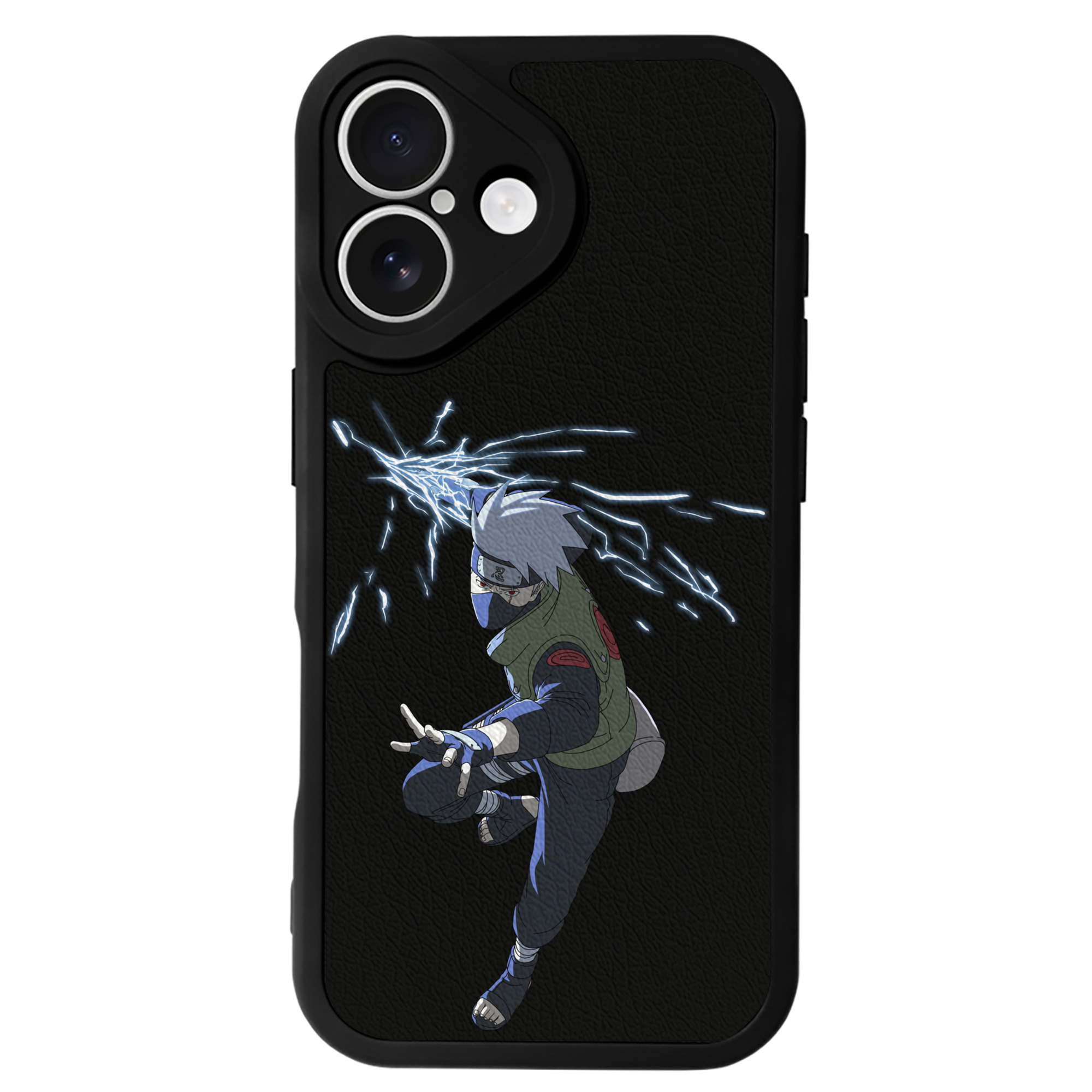（画像用） NARUTO -ナルト- はたけ カカシ Hatake Kakashi 【iPhone 16シリーズ対応】シリコンスマホケース（レザー調） 材質：シリコン